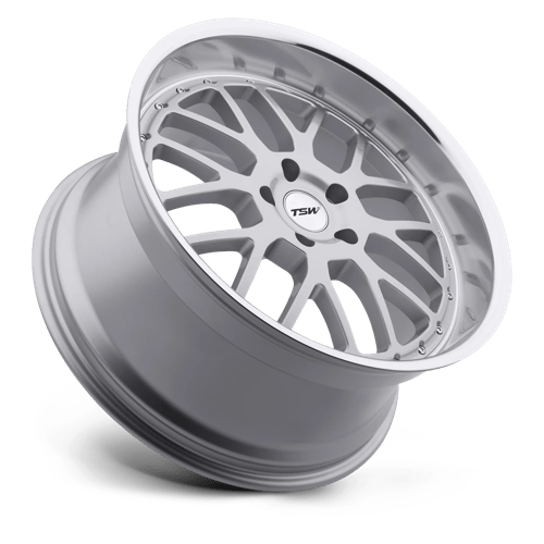 TSW VALENCIA Alloy Wheel 18x9.5 ET40 5x120 Silver With Mirror Cut Lip 76.1mm CB