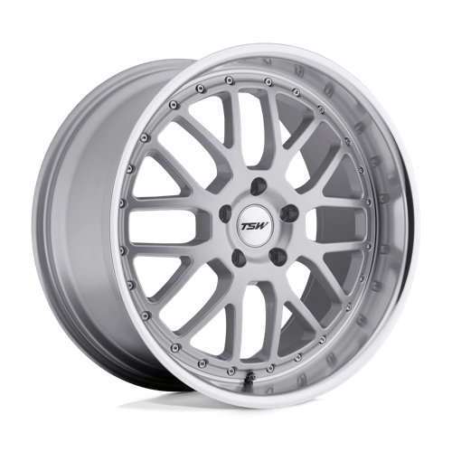 TSW VALENCIA Alloy Wheel 18x9.5 ET45 5x112 Silver With Mirror Cut Lip 72.1mm CB