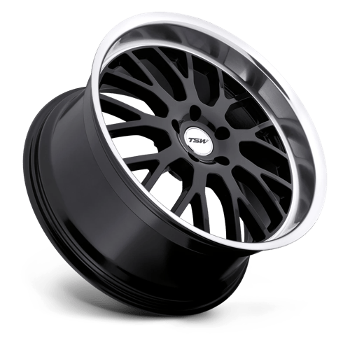 TSW TREMBLANT Alloy Wheel 20x10 ET25 5x114 Gloss Black With Mirror Cut Lip 76.1mm CB