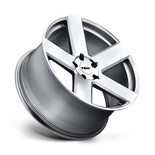 TSW BRISTOL Alloy Wheel 20x10 ET25 5x120 Silver With Mirror Cut Face 76.1mm CB