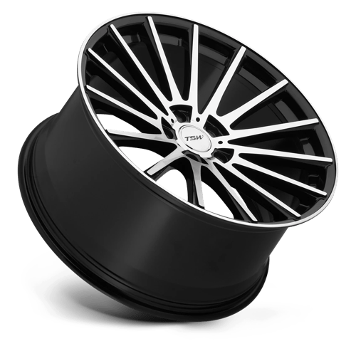 TSW CHICANE Alloy Wheel 19x9.5 ET35 5x112 Gloss Black With Mirror Cut Face 72.1mm CB