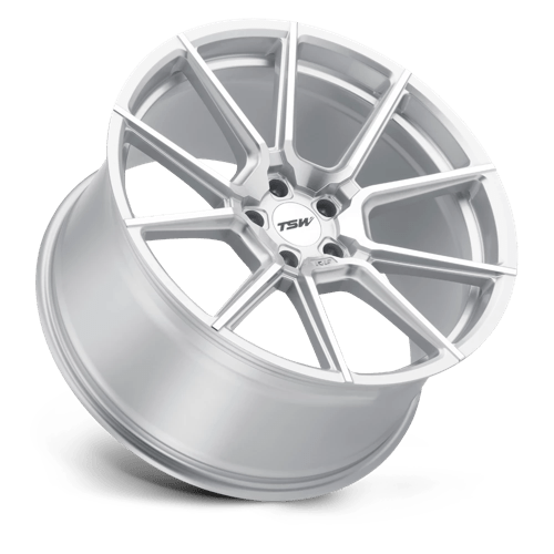 TSW CHRONO Alloy Wheel 20x9 ET20 5x112 Silver With Mirror Cut Face 66.56mm CB