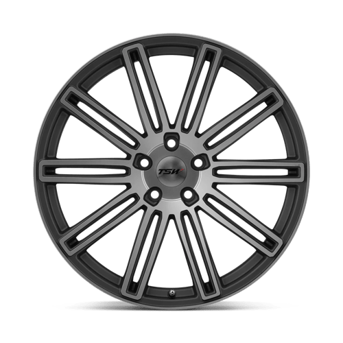 TSW CROWTHORNE Alloy Wheel 20x10 ET25 5x112 Matt Gunmetal With Matt Machined Face 72.1mm CB