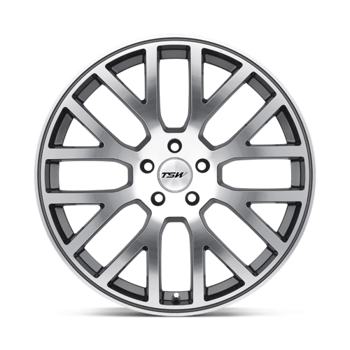 TSW DONINGTON Alloy Wheel 18x8 ET20 5x114 Gunmetal Mirror Cut Face 76.1mm CB