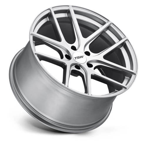 TSW GENEVA Alloy Wheel 19x9 ET15 5x120 Matt Titanium Silver 76.1mm CB