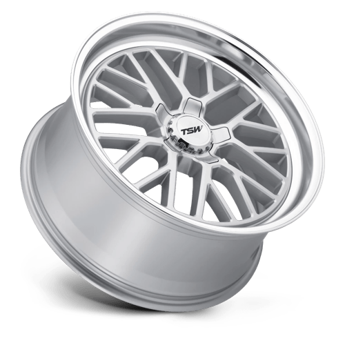 TSW HOCKENHEIM S Alloy Wheel 20x10 ET25 5x114 Silver With Mirror Cut Lip 76.1mm CB