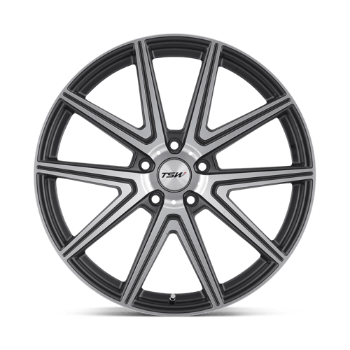 TSW ROUGE Alloy Wheel 20x10 ET40 5x120 Gunmetal With Mirror Cut Face 76.1mm CB