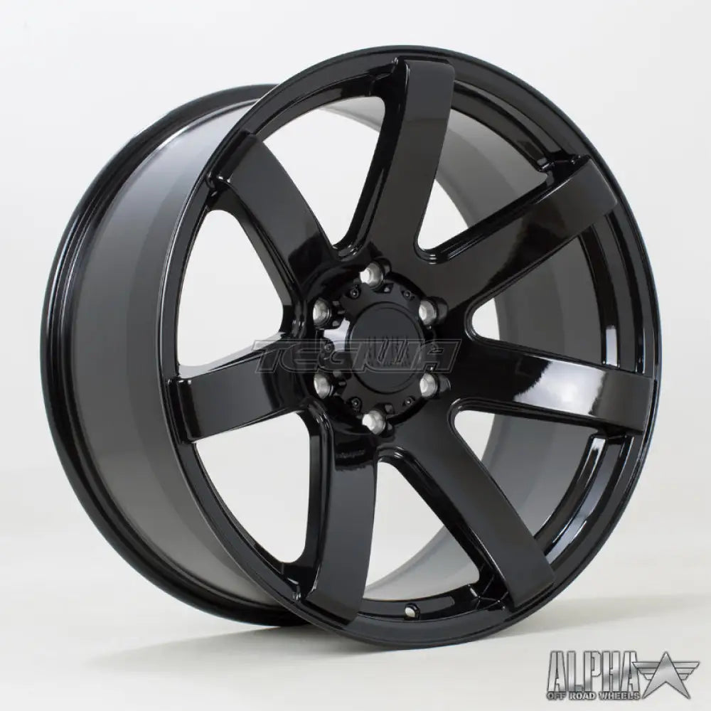 Alpha Offroad Gauntlet Alloy Wheel 20x9 ET10 6x139 Black 106.1mm CB