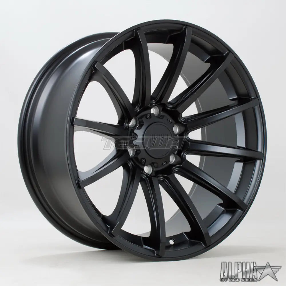 Alpha Offroad Machete Alloy Wheel 20x9 ET10 6x139 Satin Black 106.1mm CB