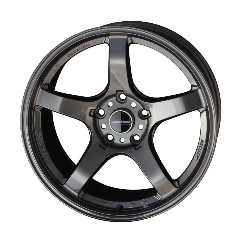 AME TRACER GTV Alloy Wheel 18x8.5 ET38 5x100 Gunmetal Black