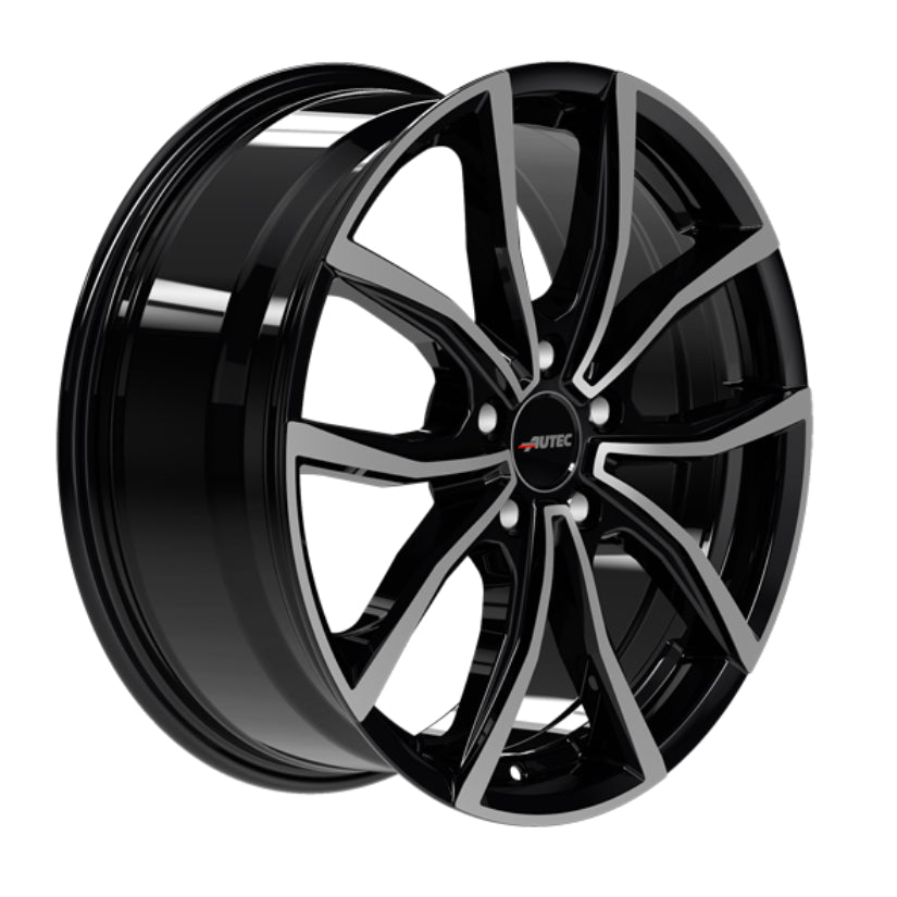 AUTEC Vidron Alloy Wheel 17x7 ET51 5x100 Black Polished 57.1mm CB