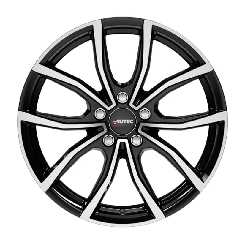 AUTEC Vidron Alloy Wheel 17x7 ET51 5x100 Black Polished 57.1mm CB