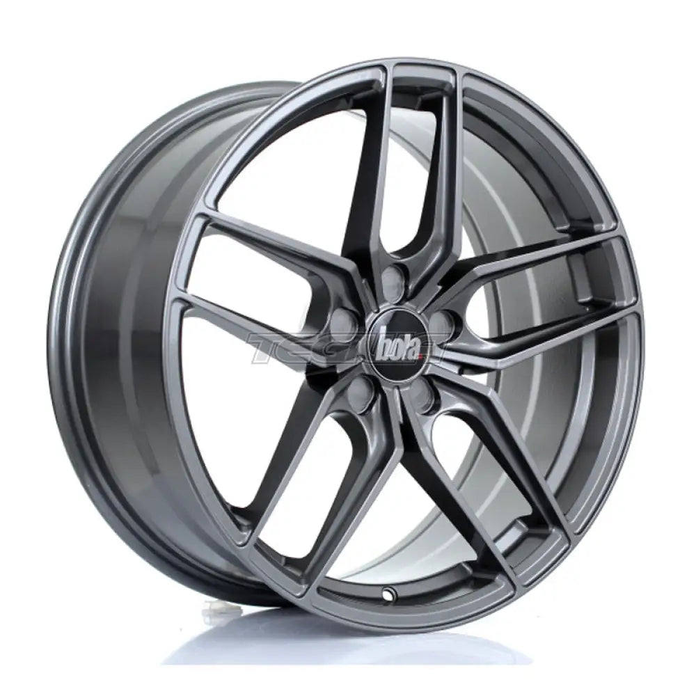 BOLA B11 Alloy Wheel 19x8.5 5x128 ET25 To 52 72.6mm CB Light Gunmetal
