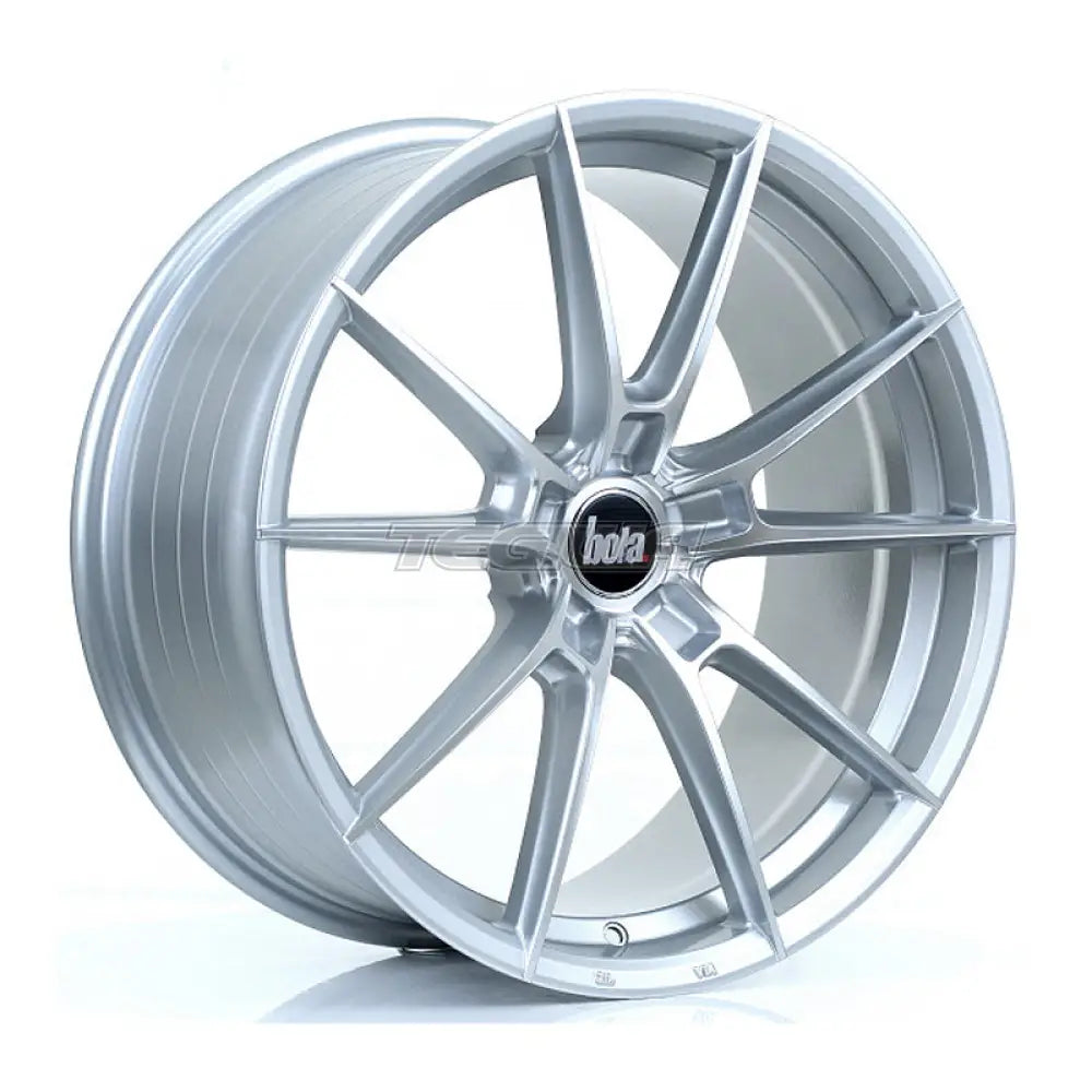 BOLA B19 Alloy Wheel 19x8.5 5x105 ET40 To 45 72.6mm CB Silver Polished Face