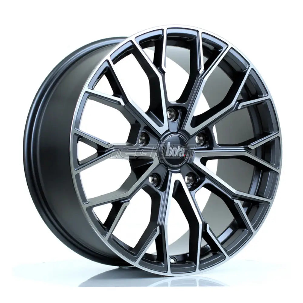 BOLA B24 Alloy Wheel 20x8.5 5x160 ET50 65.1mm CB Gloss Gunmetal Polished Face
