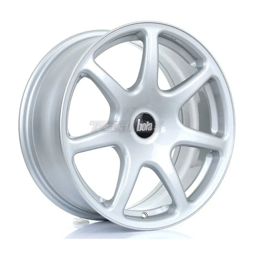 BOLA B7 Alloy Wheel 17x7.5 5x108 ET30 To 45 72.6mm CB Crystal Silver