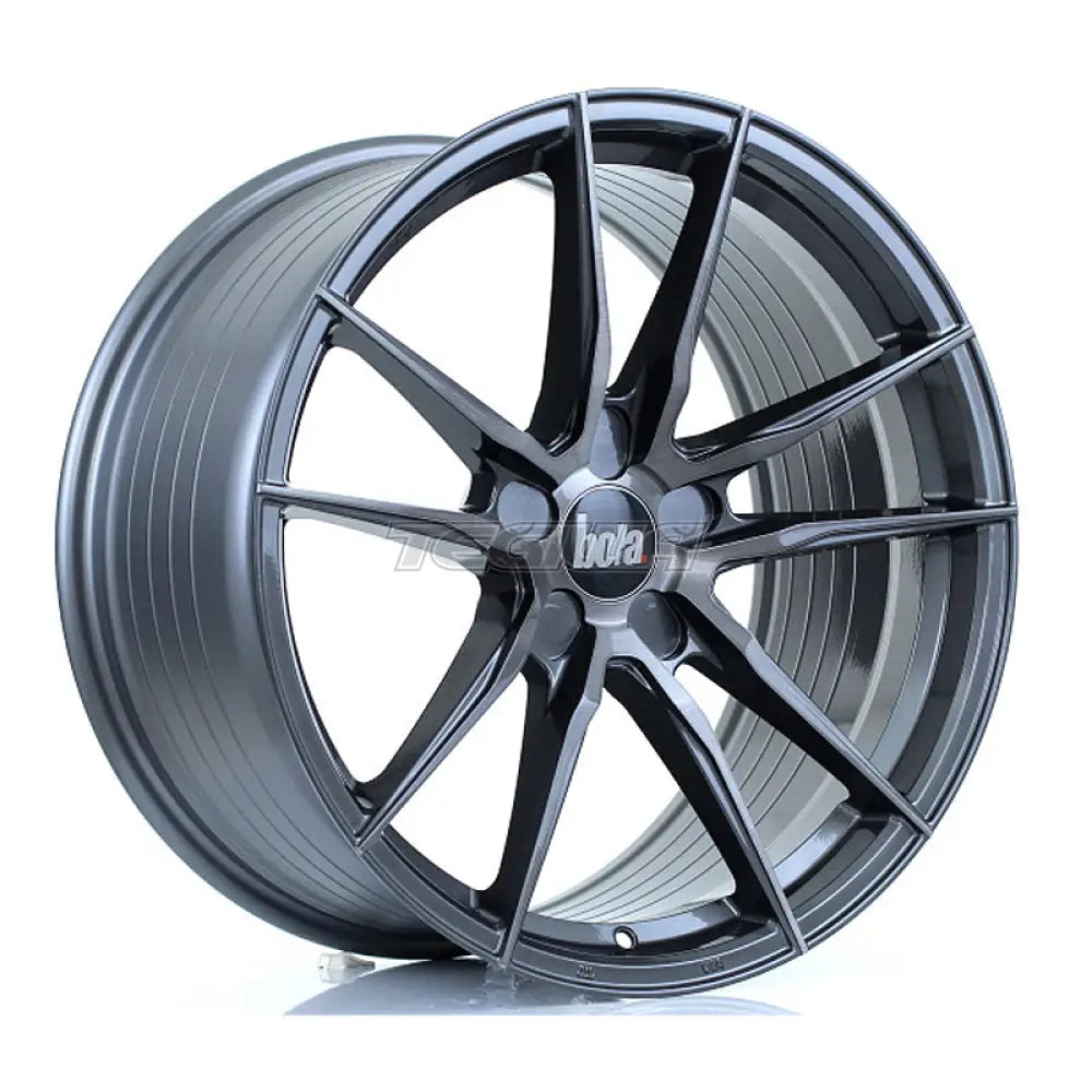 BOLA FLD Alloy Wheel 19x9.5 5x118 ET25 To 45 72.6mm CB Titanium Brushed
