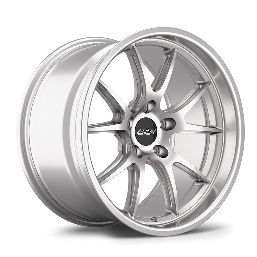APEX ALLOY WHEEL FL-5 18 X 10.5 ET22 RACE SILVER 5X120MM 72.56MM - CLEARANCE