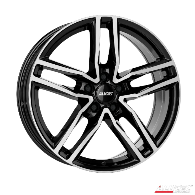 ALUTEC Ikenu Alloy Wheel 17x7.5 ET45 5x112 Diamond Black Polished 66.5mm CB