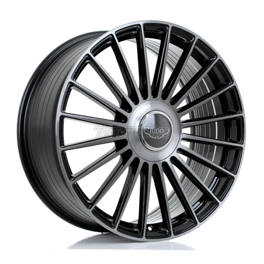 JUDD JSF8 Alloy Wheel 21x9 ET15 TO 50 5x112 Gloss Black Titanium Brushed 72.6mm CB