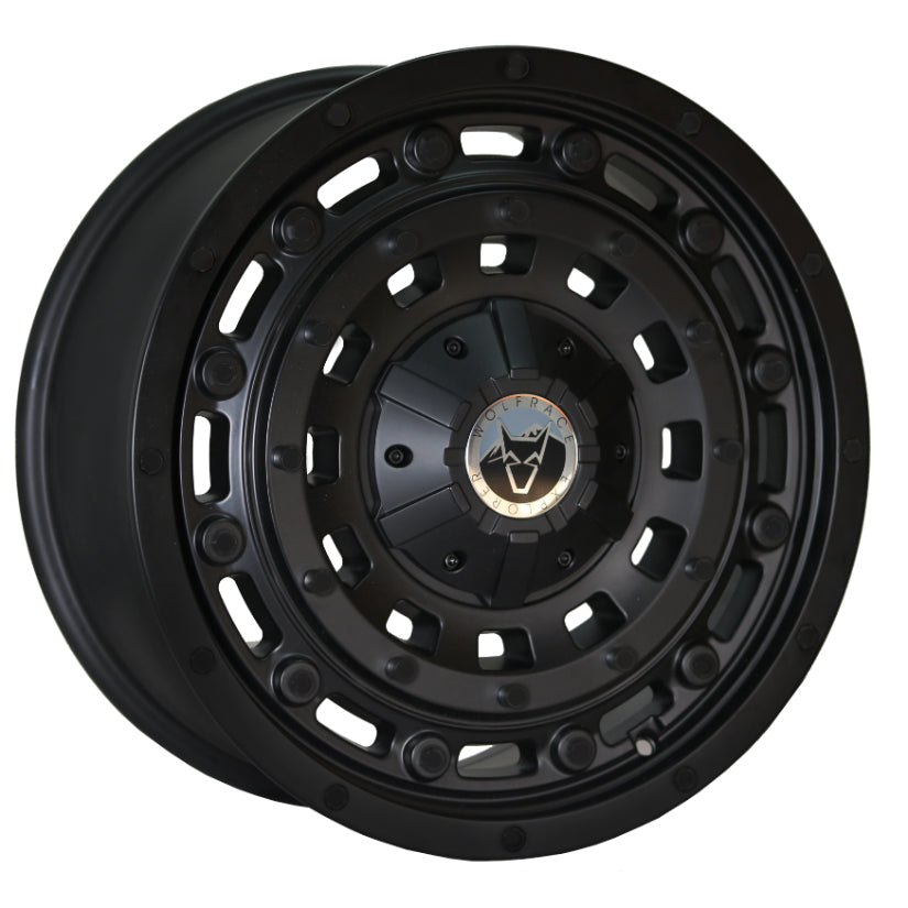 Wolfrace Explorer Overland 1400 Alloy Wheel 18x8 ET50 5x127 Matt Black 110mm CB