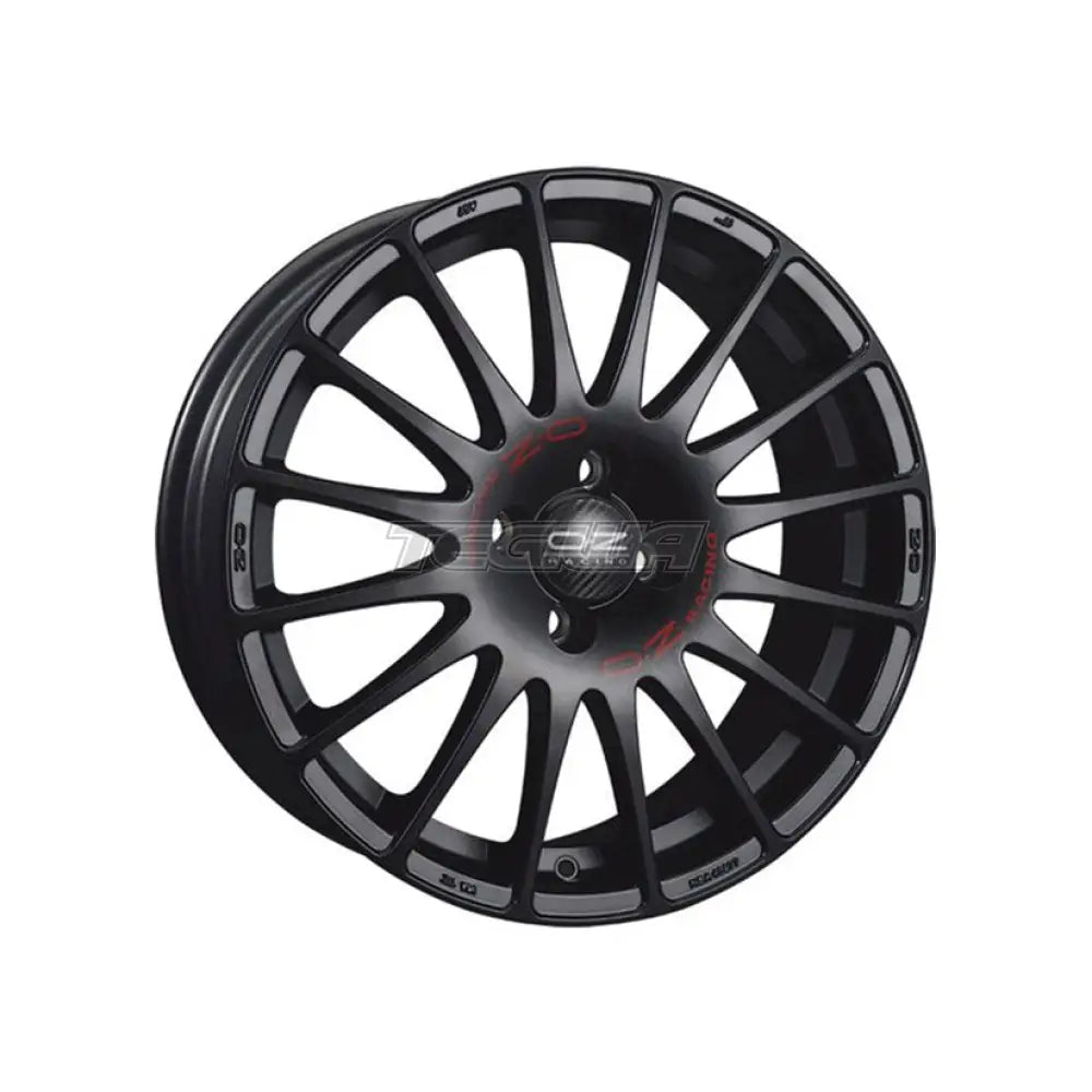 OZ Sport Superturismo GT Alloy Wheel 17x7 ET40 4x100 Matt Black Red Lettering 68mm CB