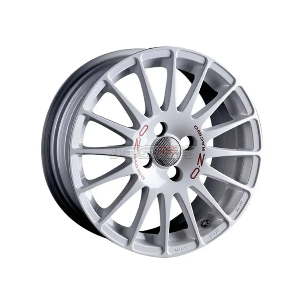 OZ Sport Superturismo WRC Alloy Wheel 15x6.5 ET18 4x108 Race White Red Lettering 65.1mm CB
