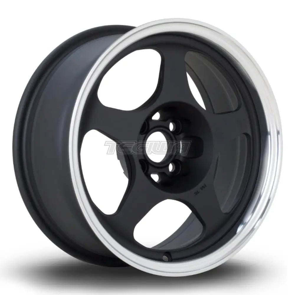 Rota Slip S1 Alloy Wheel 15x6.5 ET7 4x95 Flat Black Polished Lip 56.7mm CB