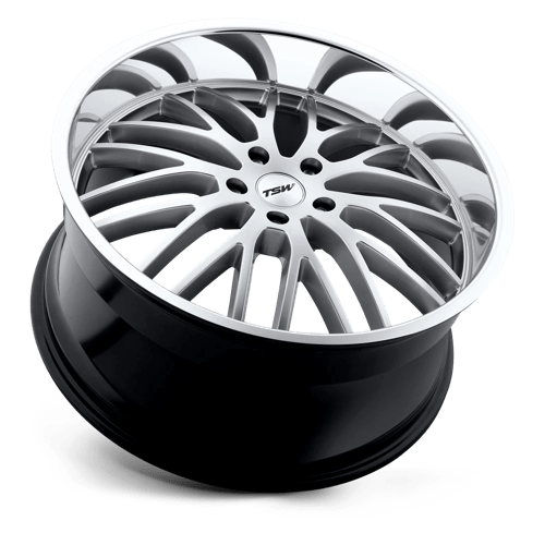 TSW SNETTERTON Alloy Wheel 20x8.5 ET35 5x120 Hyper Silver With Mirror Cut Lip 76.1mm CB