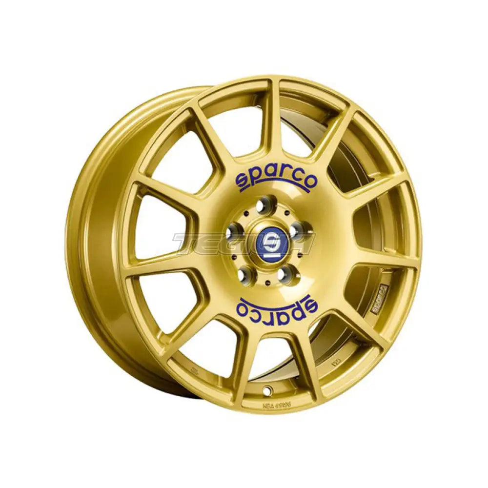 SPARCO Sparco Terra Alloy Wheel 17x7.5 ET48 5x100 Race Gold Blue Lettering 63.4mm CB