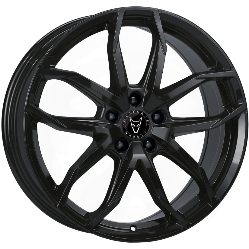 Wolfrace Eurosport TUV Lucca Alloy Wheel 17x7.5 ET37 5x114 Diamond Black 70.1mm CB