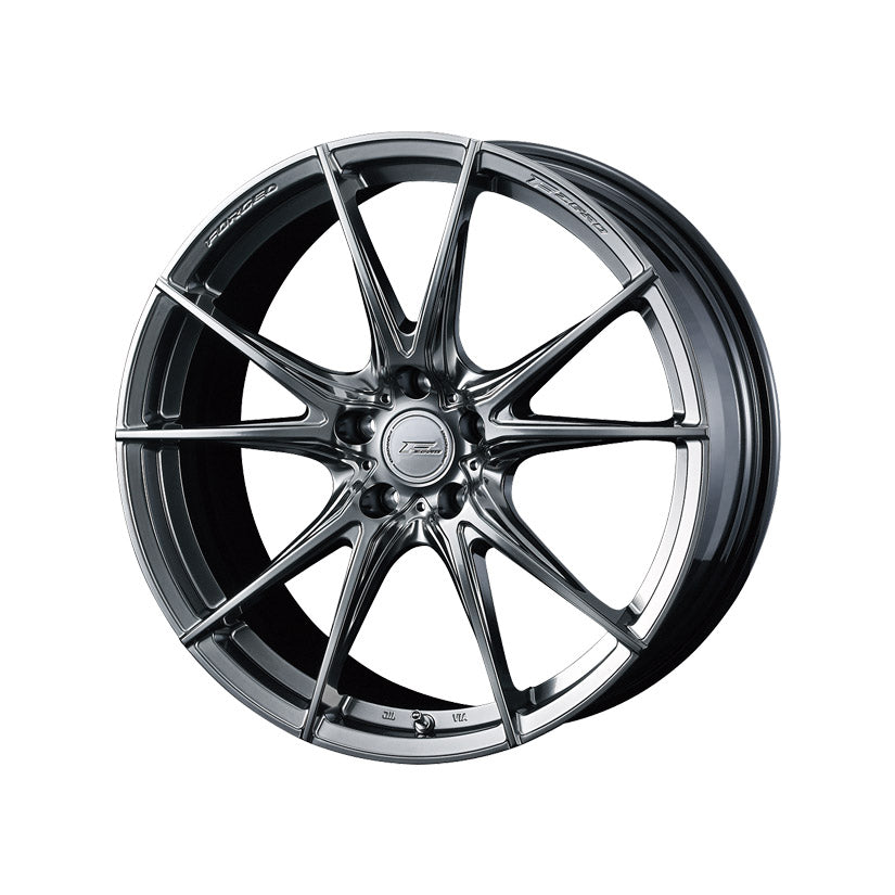 F Zero FZ-2 Alloy Wheel 18x7.5 5x100 ET45 Diamond Black 73mm CB