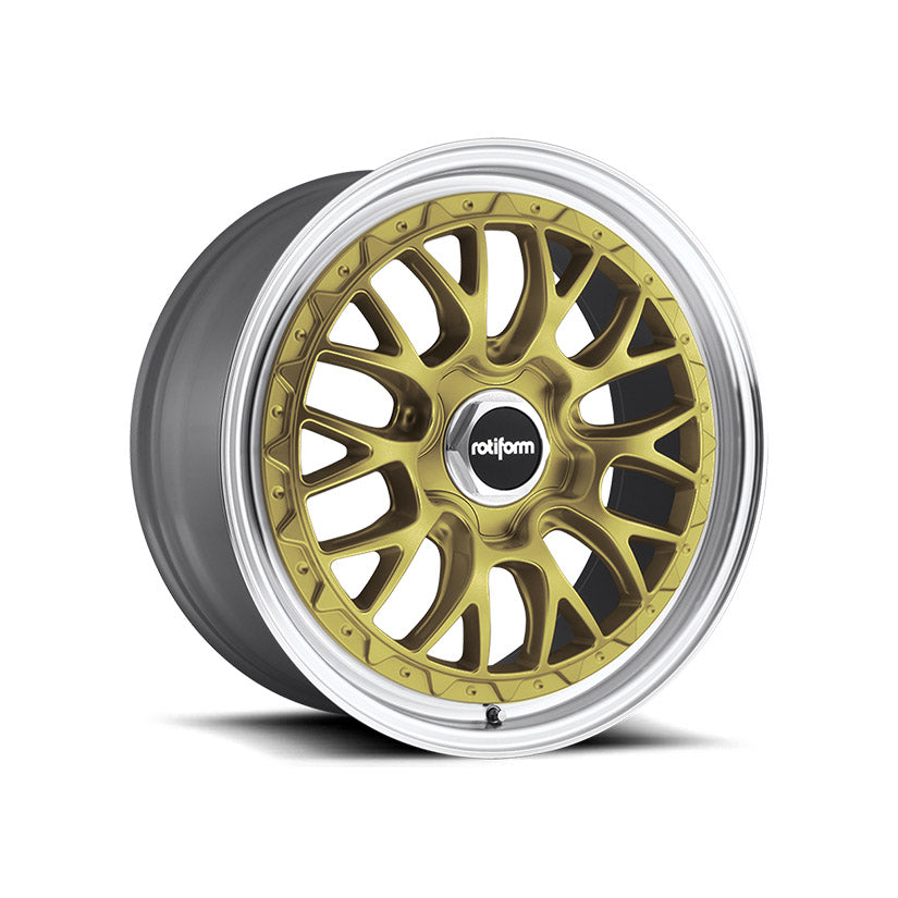 Rotiform LSR Alloy Wheel 19x8.5 ET35 5x112 Matte Gold Machined Rim 66.56mm CB