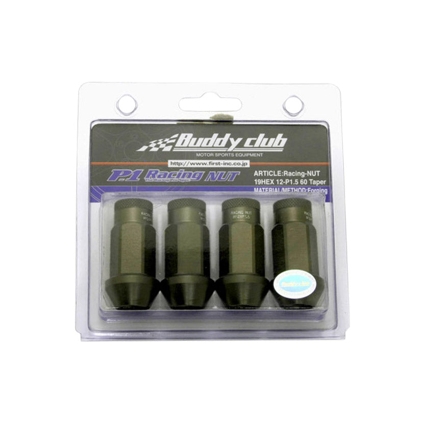 Buddy Club P1 Racing M12 Wheel Nuts (4 pack) 1.25mm Chrome