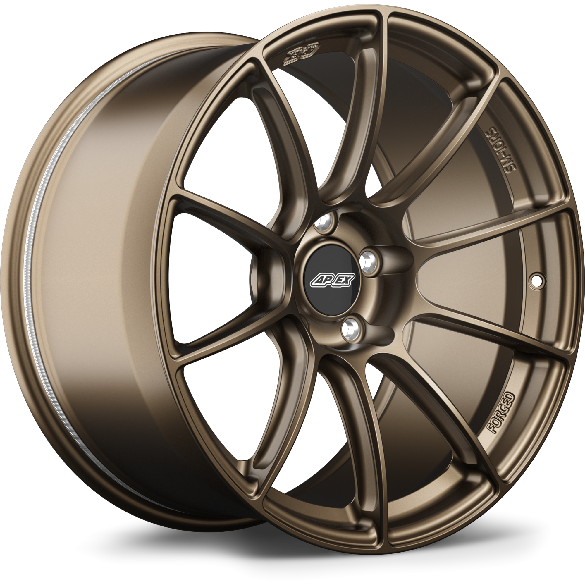 Apex SM-10RS Alloy Wheel 19x12.5 ET55 5x120.65 70.3mm CB Satin Bronze