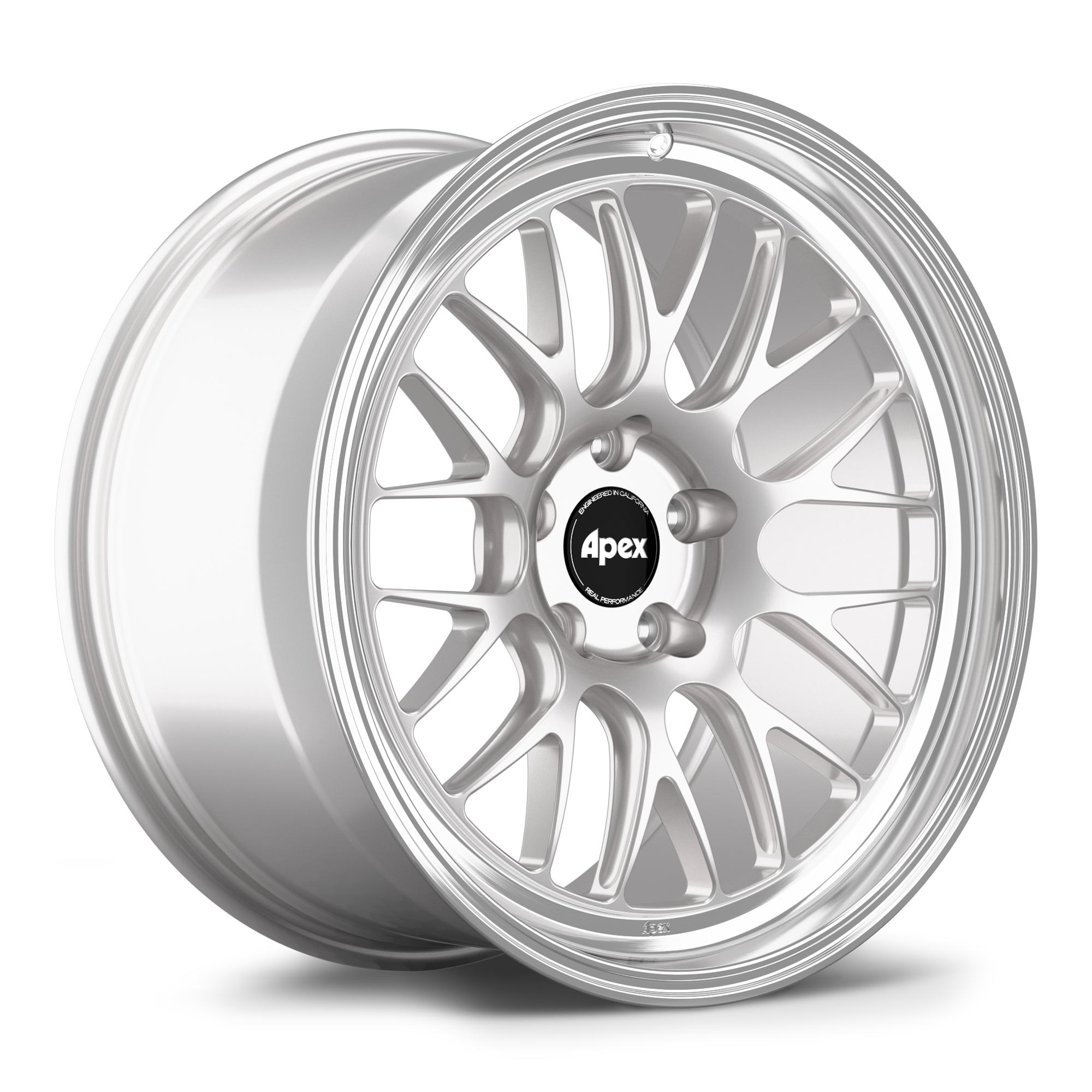 Apex ML-10RT Forged Alloy Wheel 19x12 ET63 5x130 Race Silver - Machined Lip 71.6mm CB