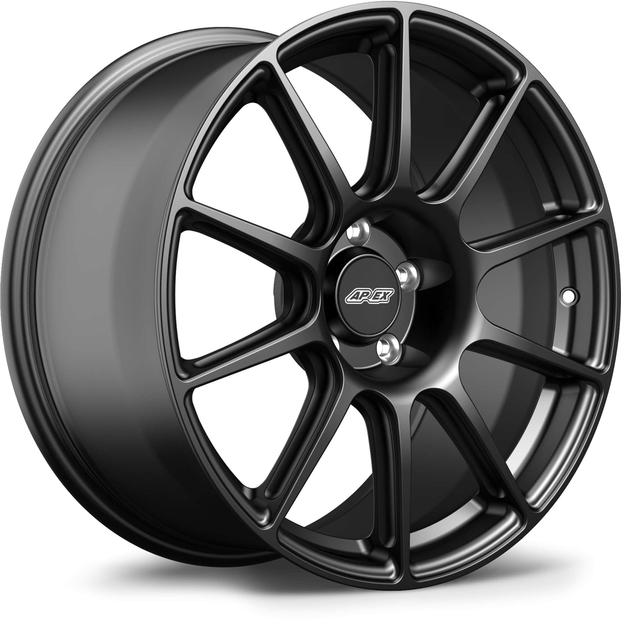 Apex SM-10 Alloy Wheel 18x11 ET57 5x120.65 Satin Black 70.3mm CB