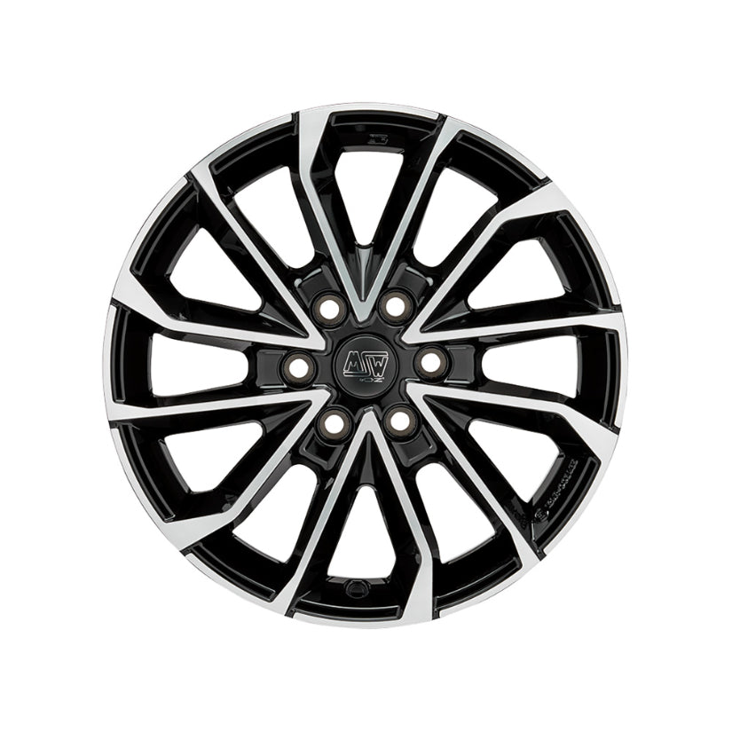 MSW Urban Cross 42 Van Alloy Wheel 17x6.5 ET54 6x130 Gloss Black Full Polished 84.06mm CB