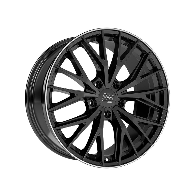 MSW Urban Cross 44 Alloy Wheel 20x9 ET50 5x130 Gloss Black Diamond Lip 71.5mm CB
