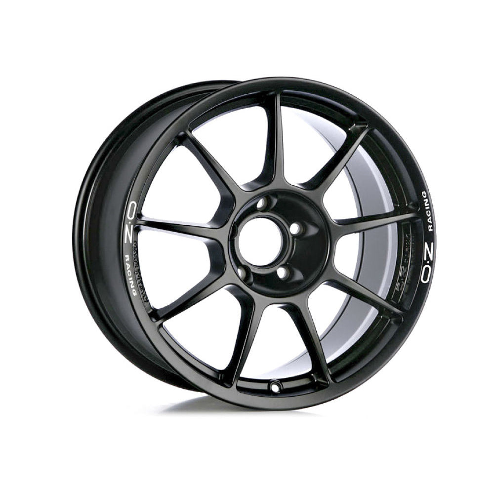 OZ I-Tech Challenge HLT Alloy Wheel 18x8.5 ET35 5x112 Matt Black White Lettering 75mm CB