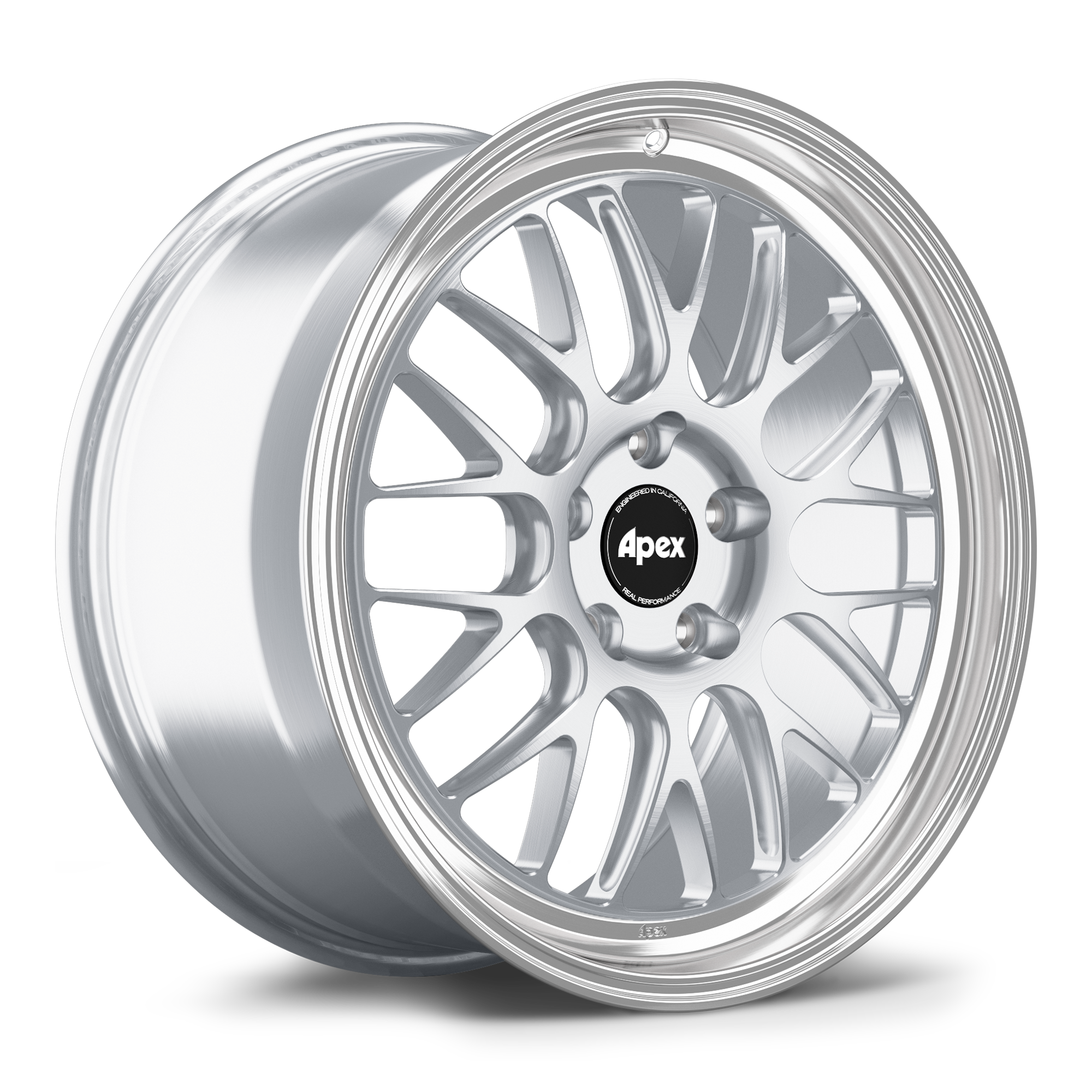 Apex ML-10RT Alloy Wheel 19x9 ET50 5x130 71.6mm CB Brushed Clear - Machined Lip