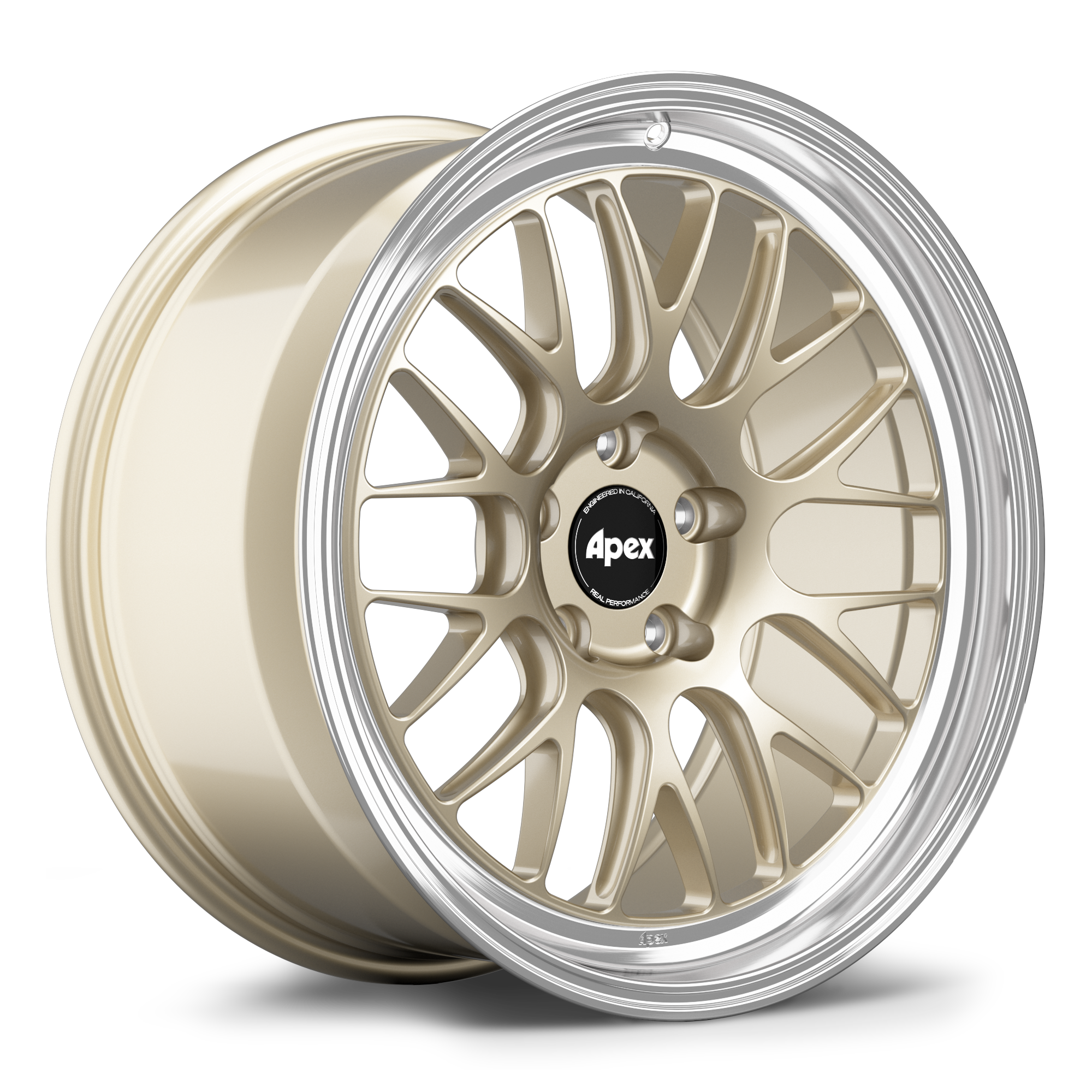 Apex ML-10RT Forged Alloy Wheel 19x11.5 ET48 5x120 Gloss Motorsport Gold - Machined Lip 67.1mm CB