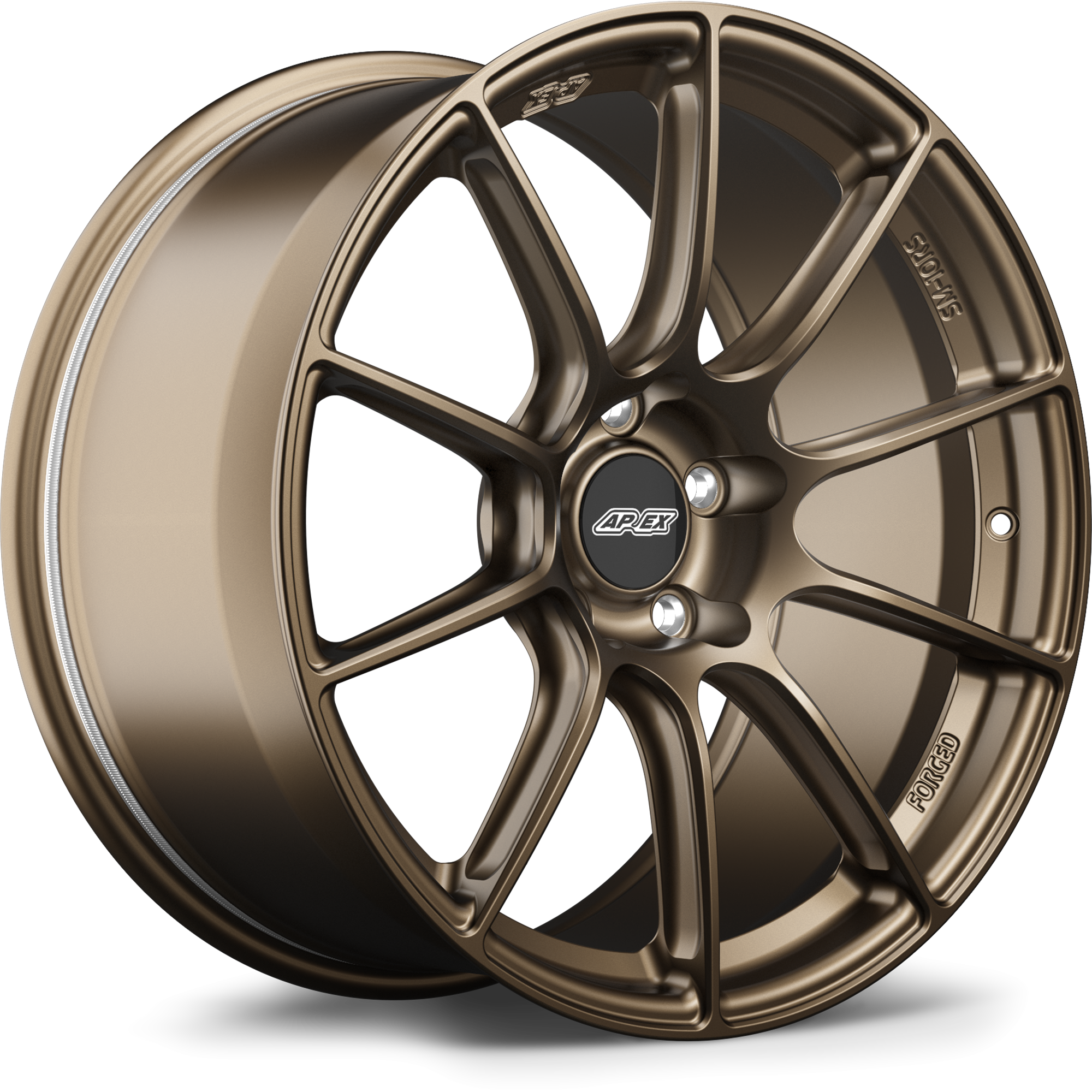 Apex SM-10RS Alloy Wheel 19x11 ET52 5x114.3 70.5mm CB Satin Bronze