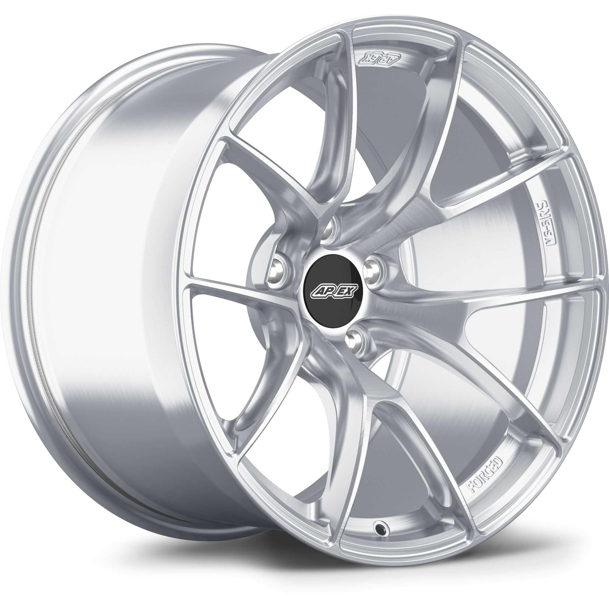 Apex VS-5RS Alloy Wheel 18x10 ET15 5x114.3 66.1mm CB Brushed Clear