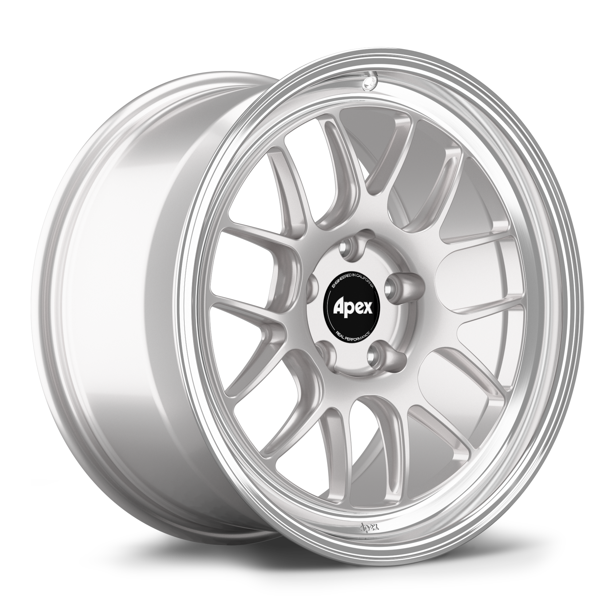 Apex ML-7RT Forged Alloy Wheel 18x10 ET36 5x130mm - Machined Lip - Race Silver 71.6mm CB