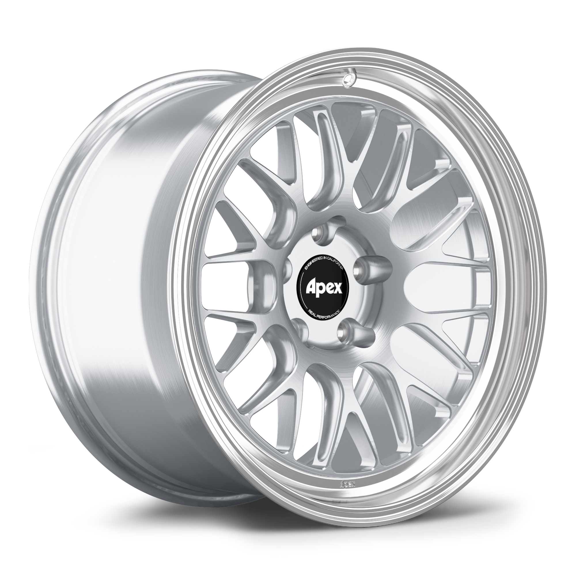 Apex ML-10RT Alloy Wheel 18x9.5 ET22 5x120 72.56mm CB Brushed Clear - Machined Lip