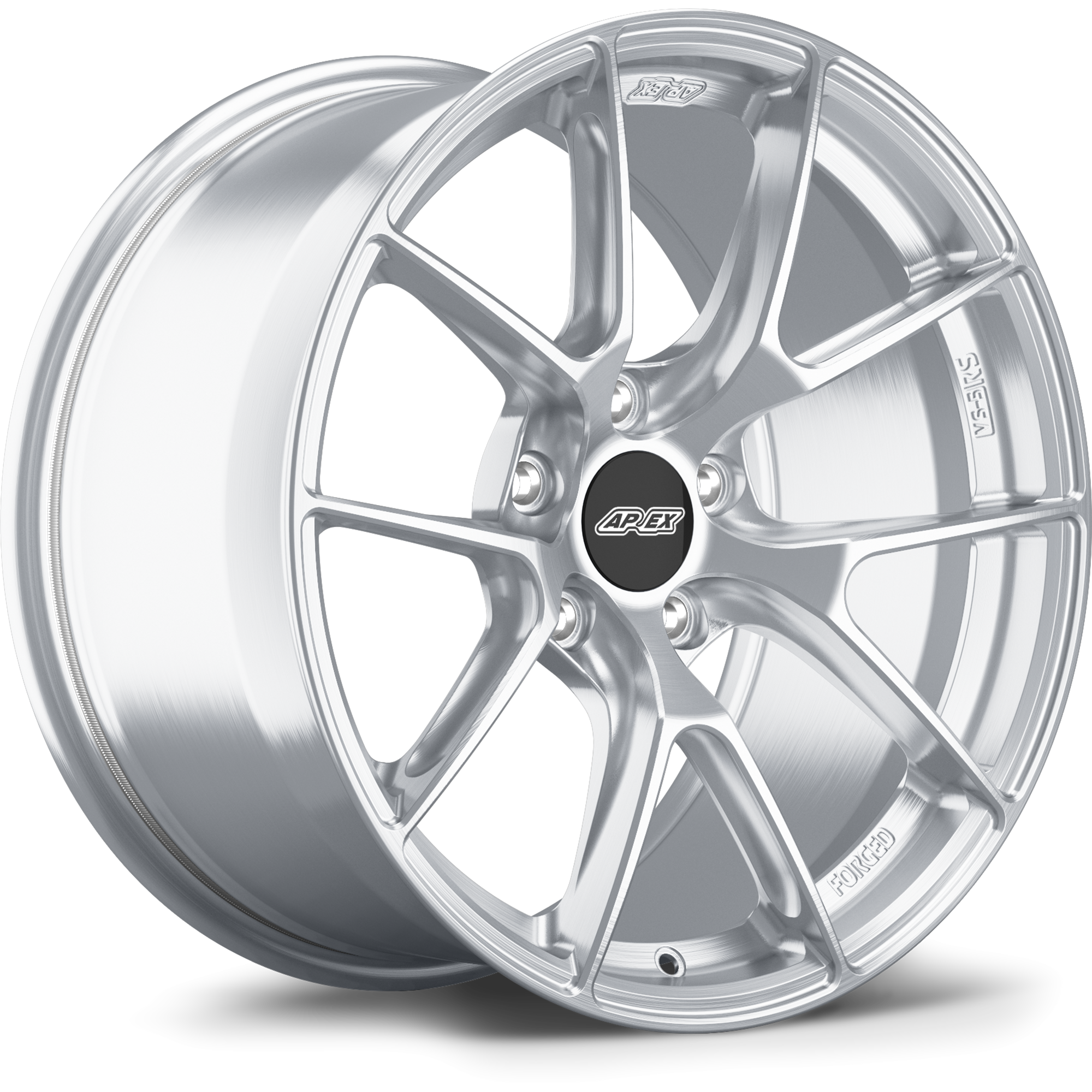 Apex VS-5RS Alloy Wheel 18x10 ET40 5x114.3 70.5mm CB Brushed Clear