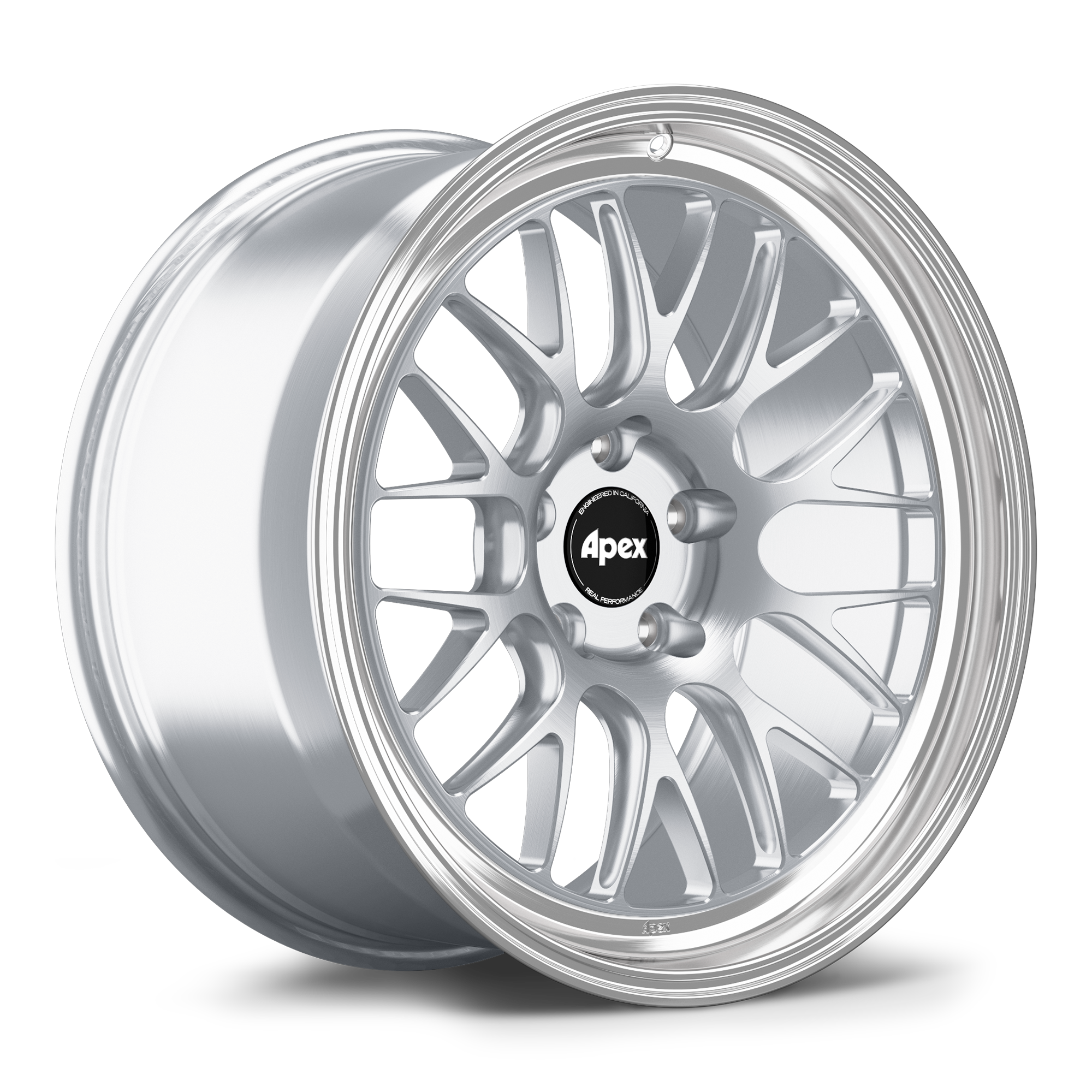 Apex ML-10RT Alloy Wheel 19x12 ET63 5x130 71.6mm CB Brushed Clear - Machined Lip