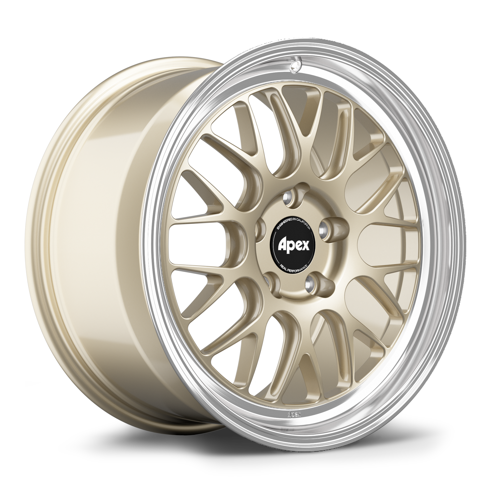 Apex ML-10RT Alloy Wheel 18x9.5 ET58 5x120 72.56mm CB Gloss Motorsport Gold - Machined Lip