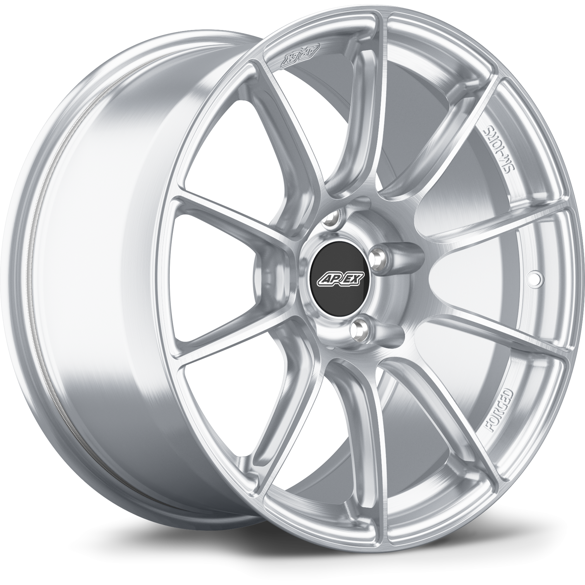 Apex SM-10RS Forged Alloy Wheel 18x9.5 ET40 5x114.3 Brushed Clear 56.1mm CB
